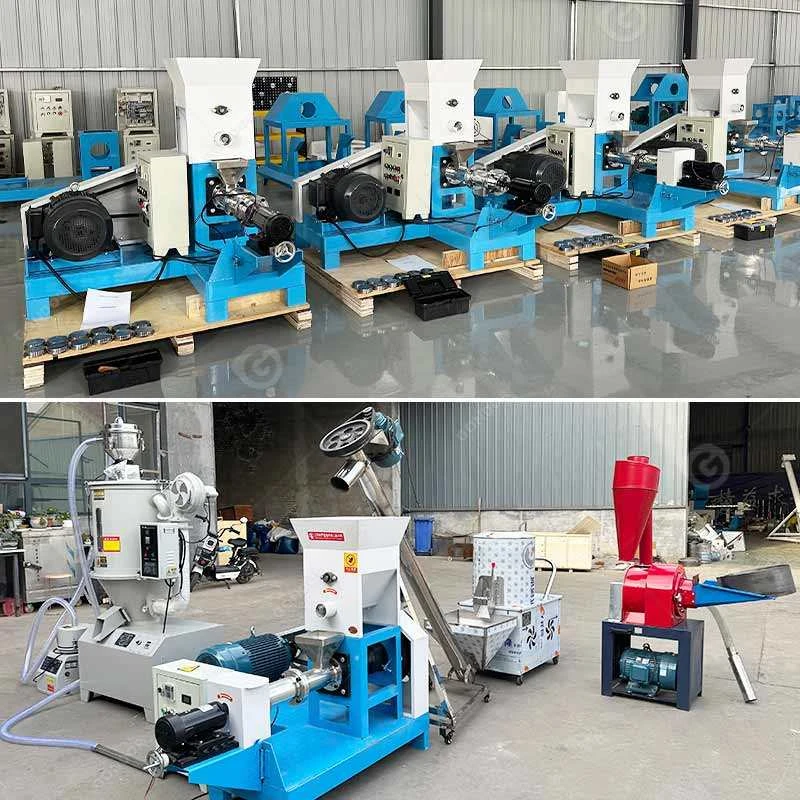 Floating Fish Feed Mill Pellet Extruder Machine Floating Feed Pellet Pet Food Extruder Processing Machine New Product 220v