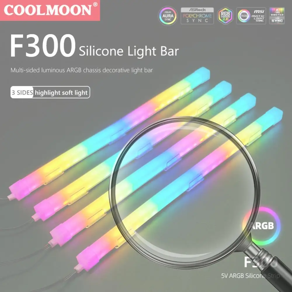 

Гибкая светодиодная лента 5В 3/4-контактная ARGB AURA SYNC 26LED для корпуса ПК, аксессуары для компьютера, гибкая световая лента из силикона для ASUS