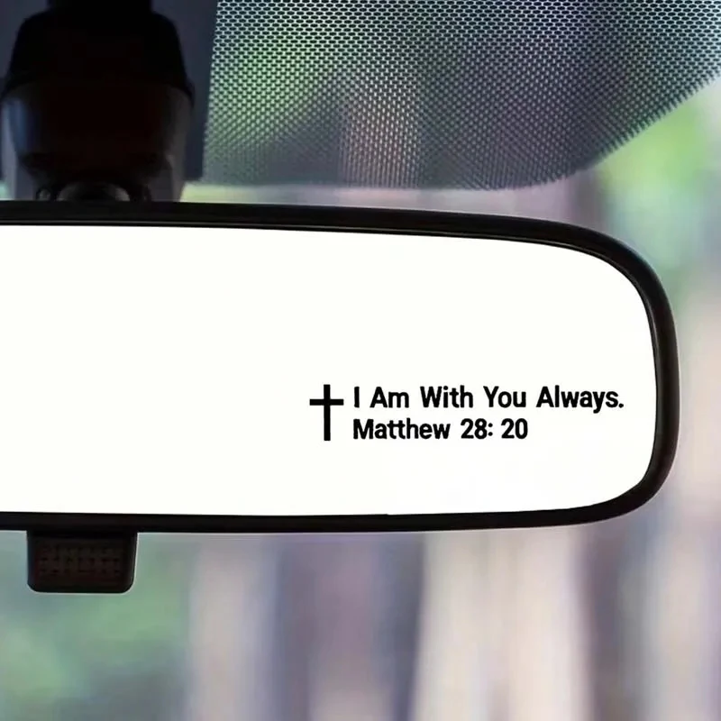 

Наклейка на зеркало заднего вида автомобиля "Я с вами", самоклеящаяся декоративная наклейка на поверхность зеркала автомобиля, украшение для экстерьера автомобиля