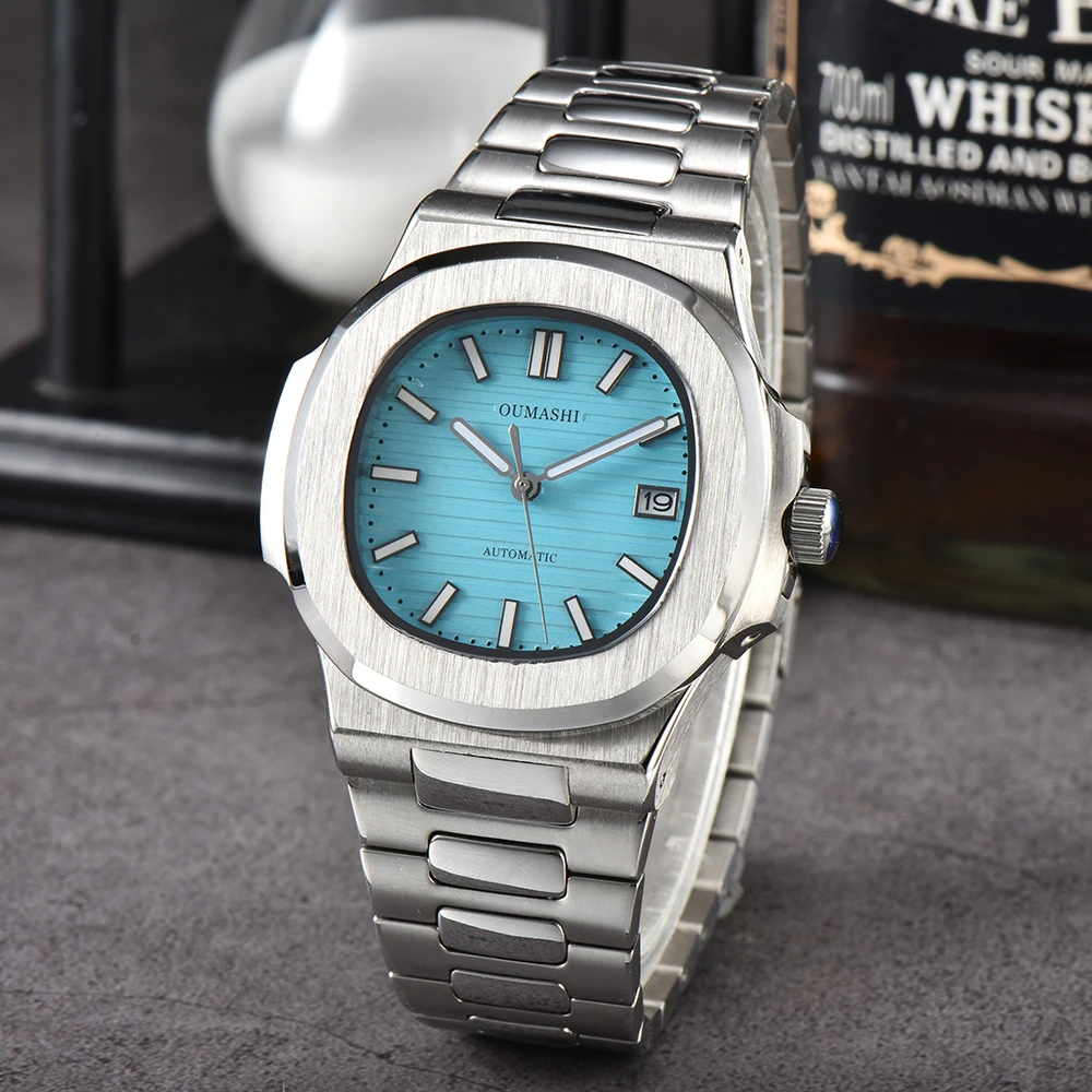 40mm Watch For Men NH35 Movement 29.5mm Dial Customized Logo Automatic Watch Mechanical Sapphire Glass Waterproof Watch