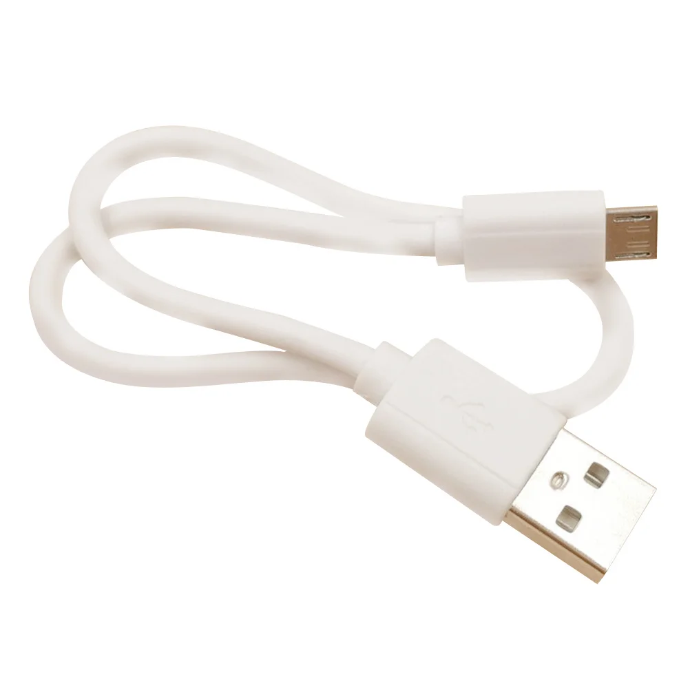 Duurzame 75x1cm micro-USB 20-kabel witte hoge snelheid oplaadsnoer voor apparaat thuiskantoor reizen micro-USB-kabel