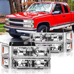 Headlight Head Light for Chevrolet Chevy C/K 1500 2500 3500 1994 1995 1996 1997 1998 1999 Without Light