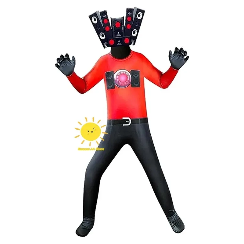 qq45Skibidi Cosplay TV Camera Man Costume Gioco Skibidi Dop Sì Toilette Halloween Tuta Costumi da festa