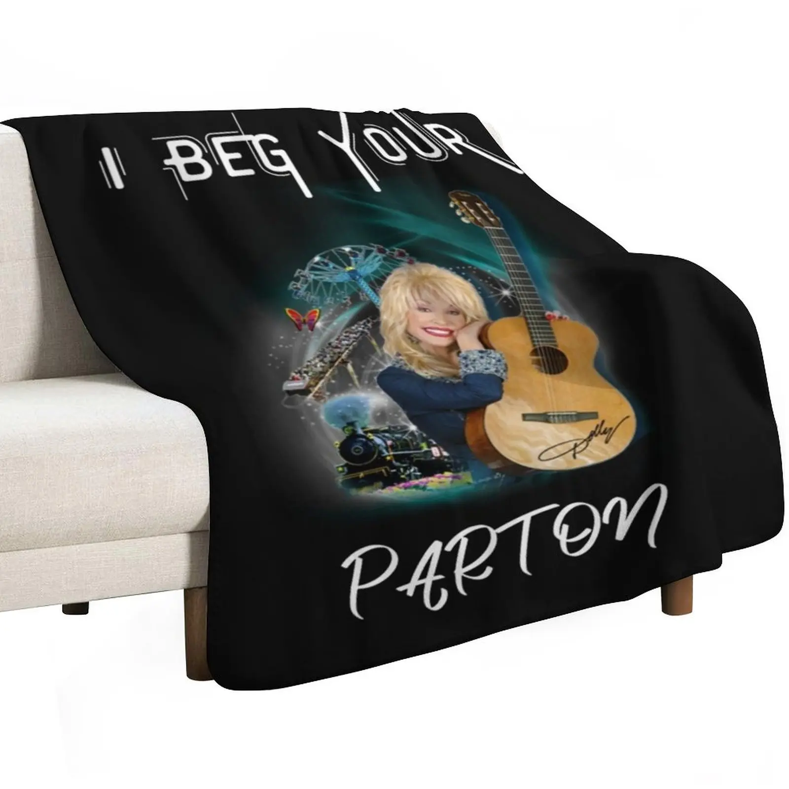Dolly Vintage, Movie 80s Vintage Shirt Throw Blanket Heavy Camping Bed Fashionable warm for winter Hair Luxury Brand Blankets