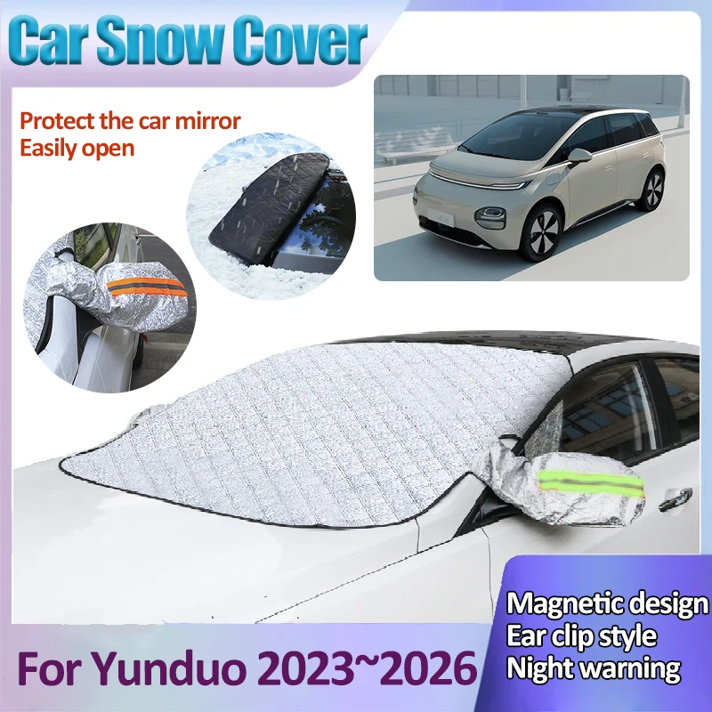 

Auto Snow Shield Covers For Baojun Yunduo EQ100 2023 2024 2025 2026 UV-Proof Front Sunshades Windshield Winter Car Accessories