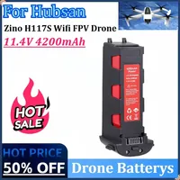 11.4V 4200mAh Battery for Hubsan H117S Zino Pro GPS RC Quadcopter Spare Parts Battery for RC FPV Racing Camera Drone Battery
