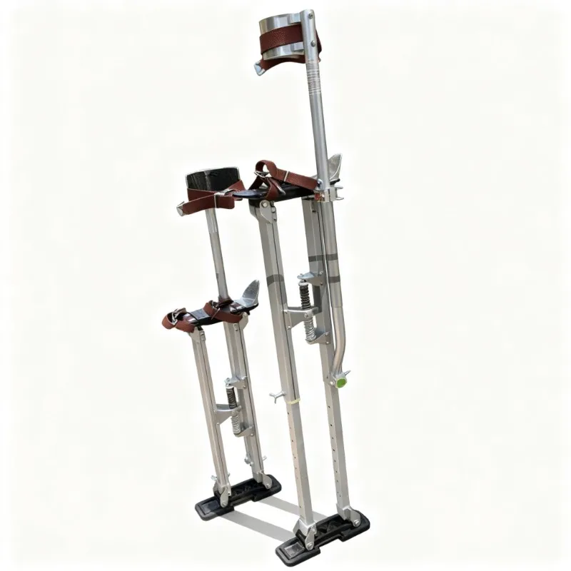 24-40 inch adjustable professional drywall stilts, lightweight aluminum plaster stilts for indoor painting and interior wall de