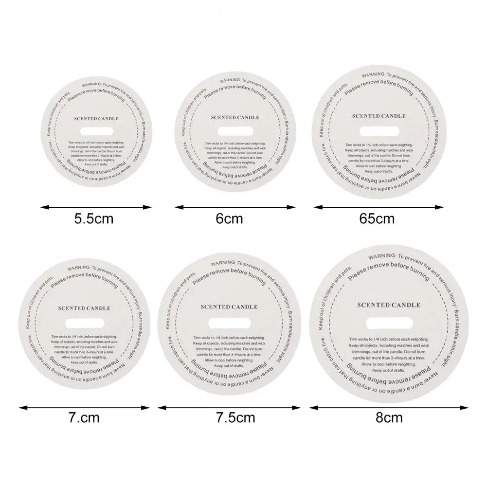 Good Paper Eco-friendly Lightweight Round DIY Manual Fragrance Candle Stickers Labels Candle Cup Stickers Convenient