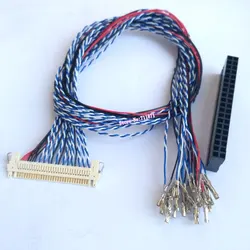 Full Cable 30P 30Pin FI-X Custom Lcd Screen cable Line 30 Pin FIX FI-X30H 30HL to 2.54 Pitch 30P DIY LVDS Screen Line Wire Cord