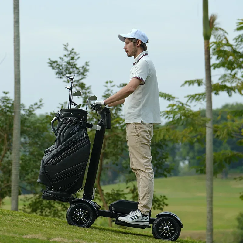 

Заводской хит продаж, 4-колесный складной электрический тележка для гольфа, скутер с алюминиевым сиденьем, питанием от литиевой батареи