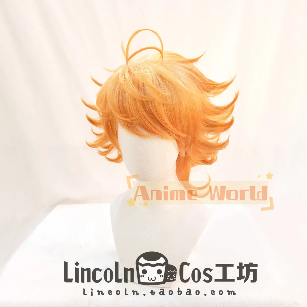 Anime The Promised Neverland Emma Cos Cosplay Wig Halloween Carnival Party Props Synthetic Hair Heat Resistant Fiber + Wig Cap