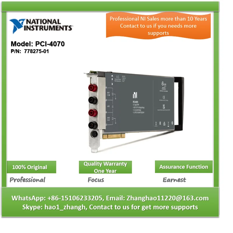 NI PCI-4070 778275 -01 Instrumentos Modulares Multiímetros