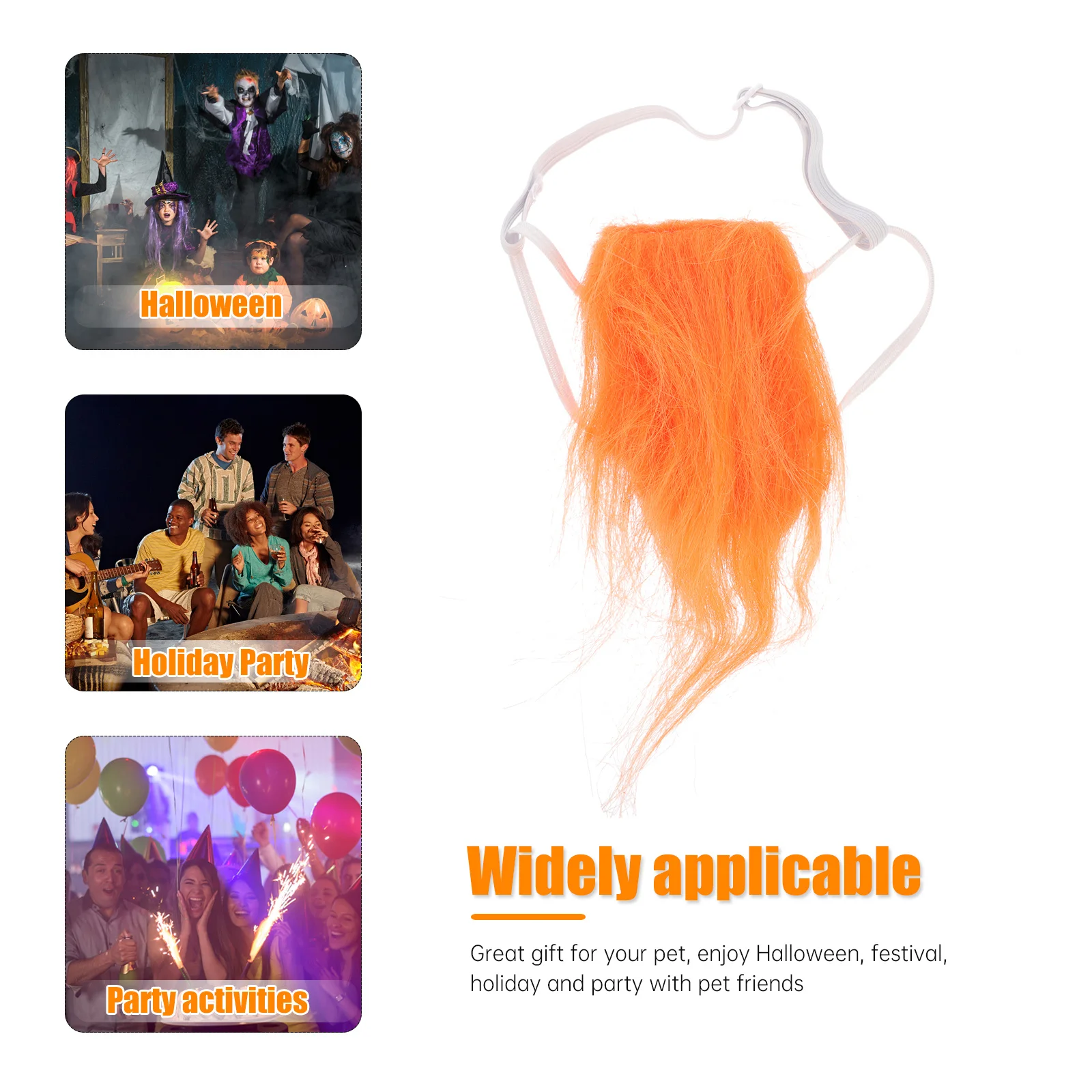 

Dog Accessories Wigs Pet Hair and Clips for Pets Funny Puppy Accessory Dogs Has