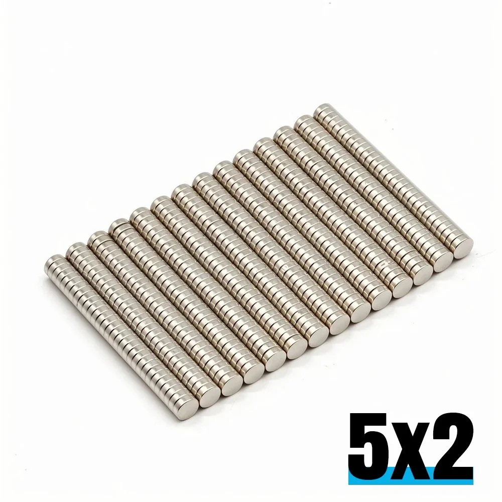 

5x2mm Super Strong Round Neodymium Magnet Powerful Refrigerator Magnets NdFeB Permanent Magnetic imanes