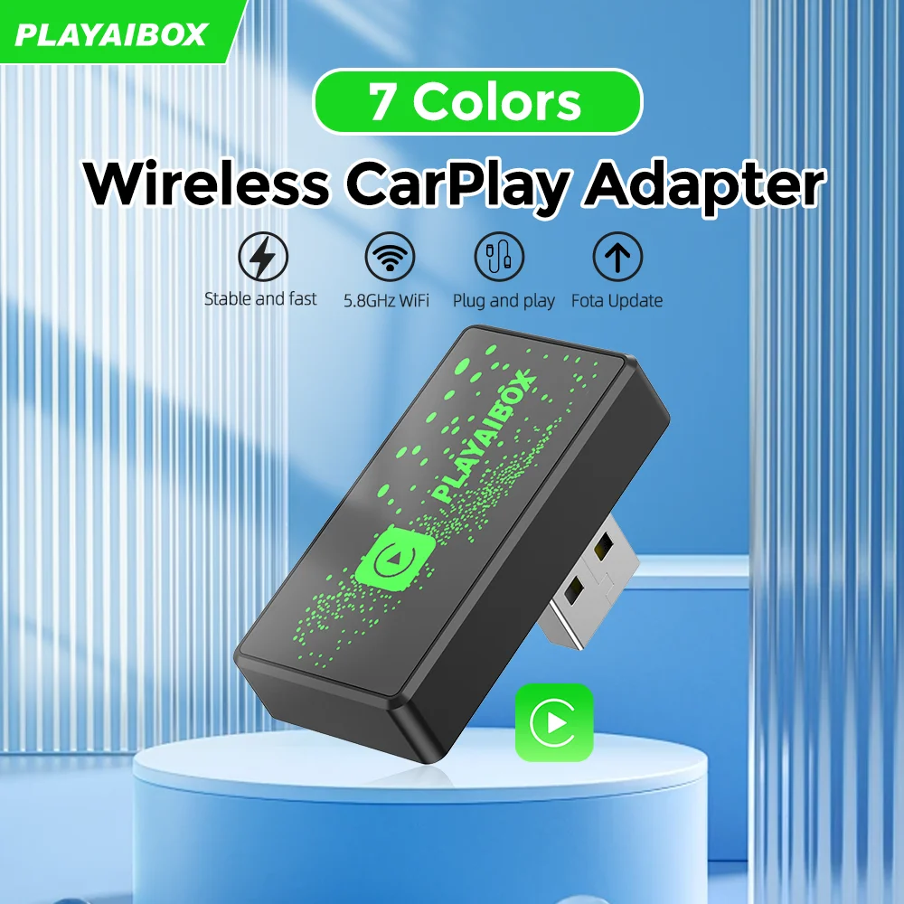 

Playaibox беспроводной адаптер Carplay для iphone Audi Benz Honda Ford Haval Chery Volvo Hyundai Chevrolet Porsche Vw Jeep Mazda