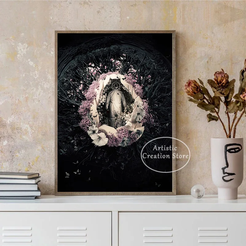 Darkside Astral Worlds Poster Cthulhu Dark Arts Monster Prints Canvas Painting Wall Picture Living Room Bedroom Home Decor