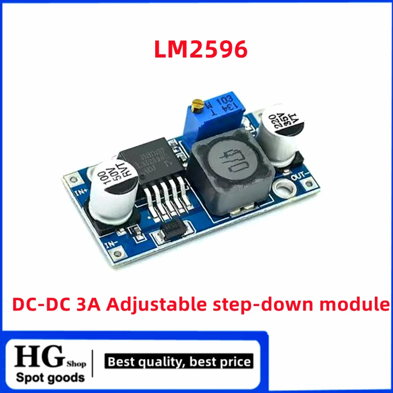 5PCS/Lot LM2596 LM2596S DC-DC 3A Adjustable buck module LM2596 Voltage regulator 24V to 12V 5V 3V