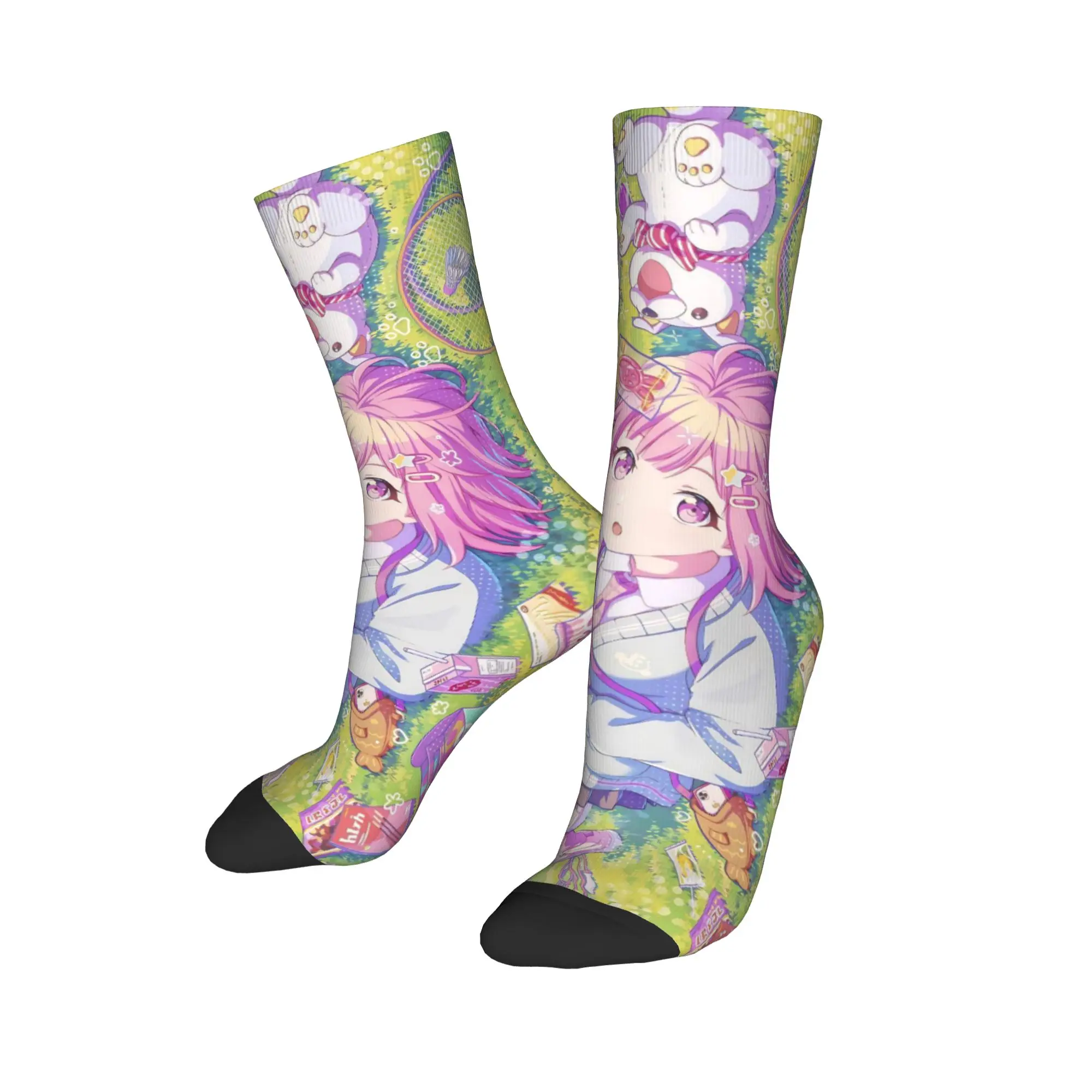 Happy Funny Men's Socks Casual Emu Otori Sock Polyester Singer Anime High Quality Women Socks Spring Summer Autumn Winter