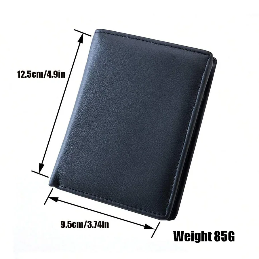 men\'s wallet Genuine Leather Wallets For Men Coin Purse Vintage Vertical business Credit Card Holder Money Bag Men\'s RFID wallet