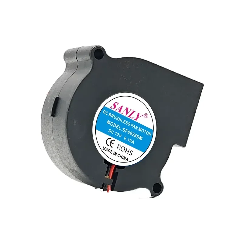 New Original SANLY SF6028SM 6cm 12V 0.10A Silent Turbo Blower Fan for Humidifier