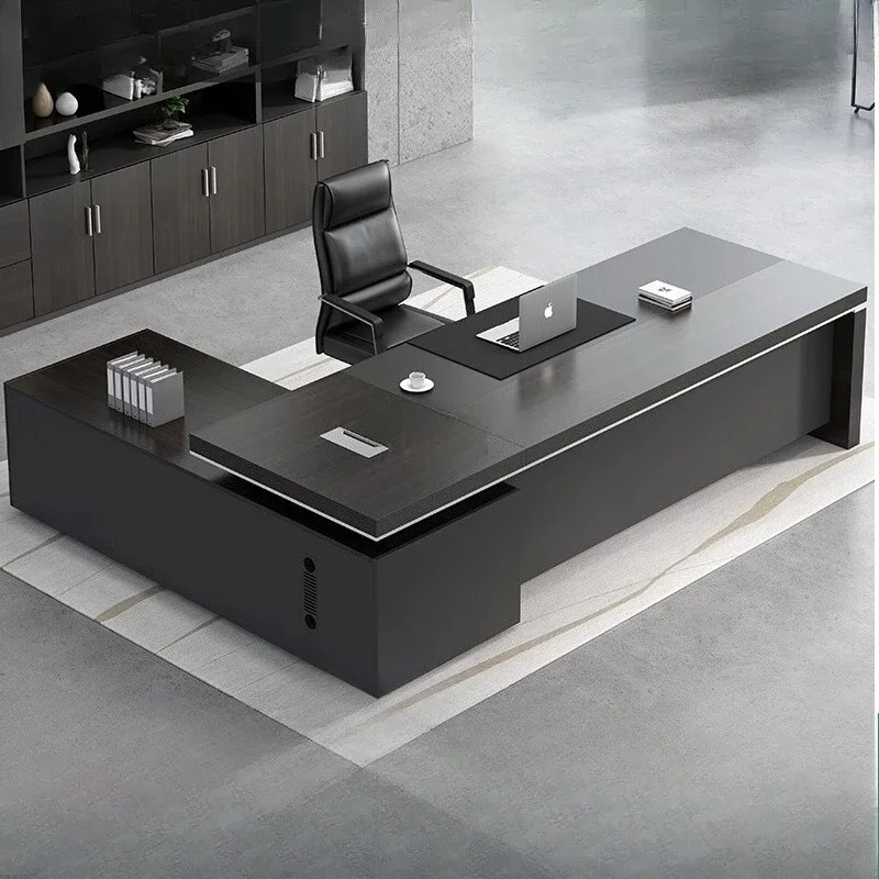 

Boss table, fashionable class desk, simple and modern office, single supervisor, manager desk and chair combination