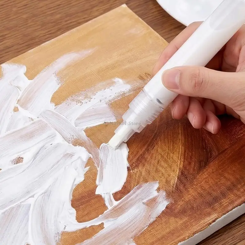 Versatile White Markers Set 3mm 6mm 15mm Tips For DIY And Crafts