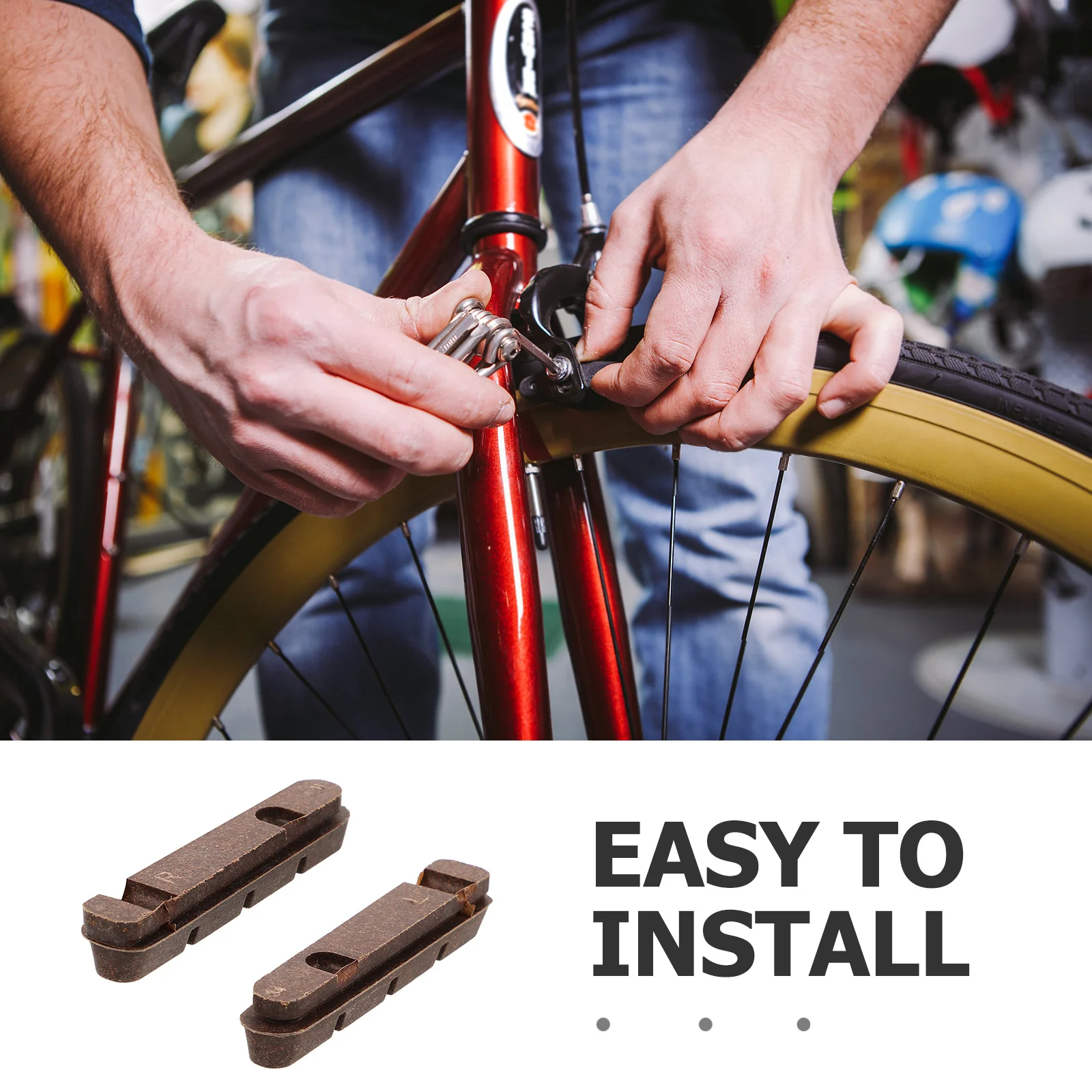 1 زوج منصات الفرامل حافة الكربون مادة الفلين الطريق دراجة ألياف الكربون عجلات موثوقة وقف السلطة حياة طويلة