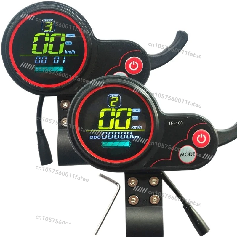 

Electric Scooter Accessories Instrument Cluster Controller Folding Car Throttle Turnkey Display