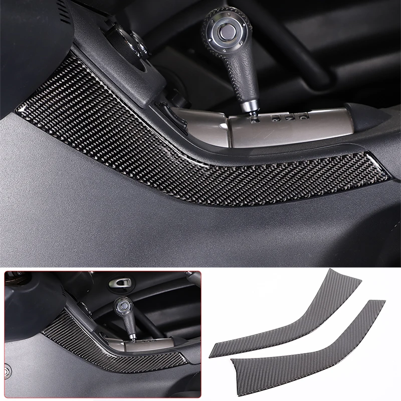 

For 2006-2011 Mitsubishi Eclipse soft carbon fiber car center control gear shift side trim car interior protection accessories