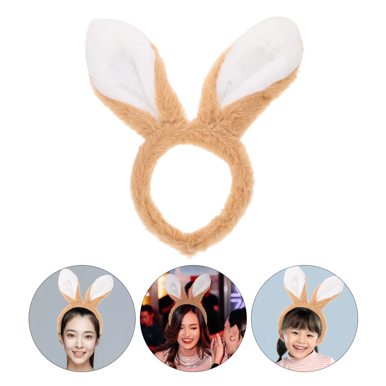 

Rabbit Ears Headband Kids Headbands Red Bunny Hat Animal Party Cartoon Plush Adult Girls Accessories Miss