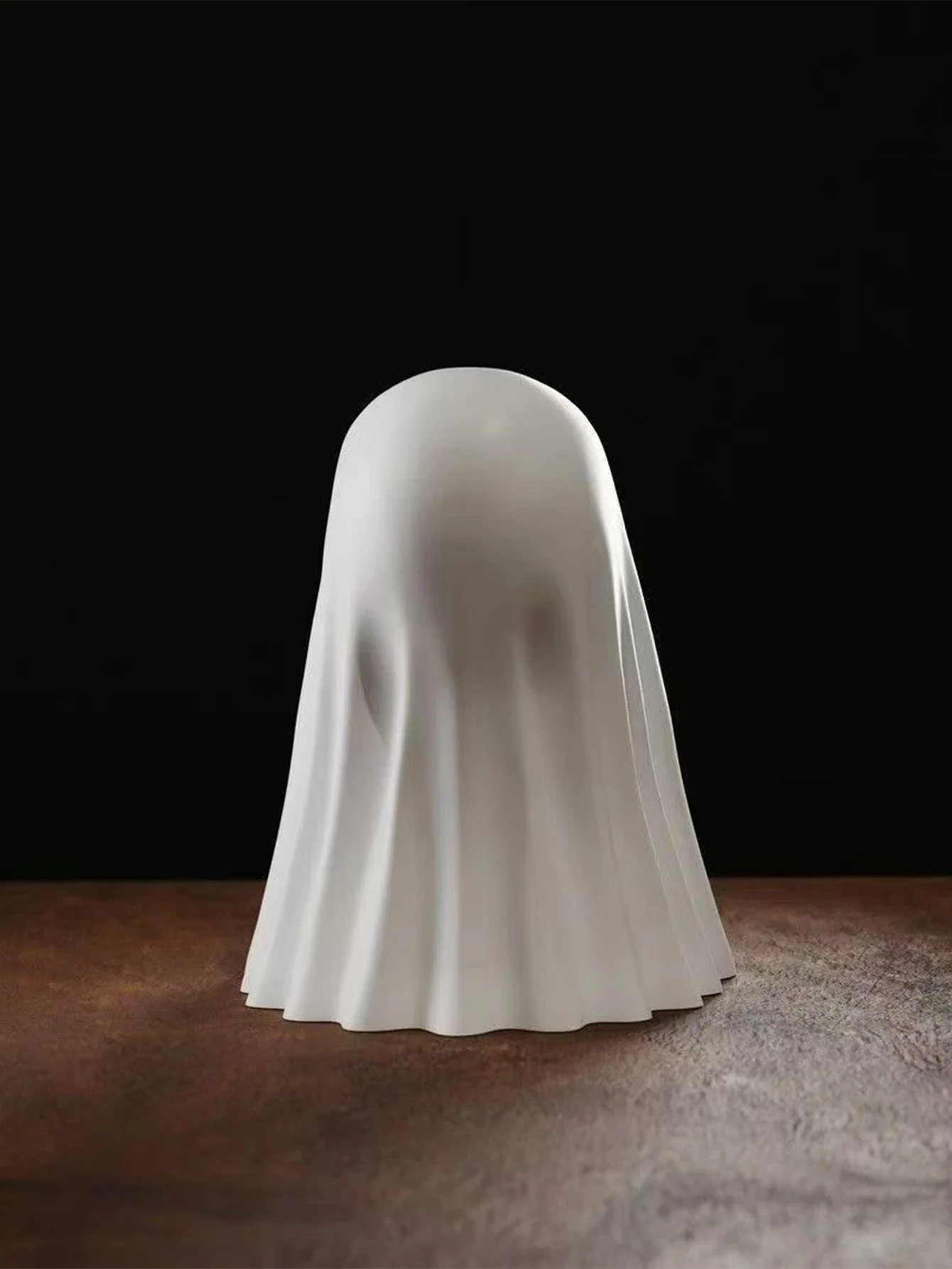 Estatua de Fantasma con Dedo Medio, 7.5cm, Decoración de Fantasma Terrorífica, Pequeña Estatua de Fantasma para Halloween