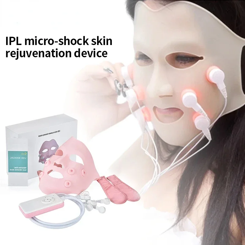 3D Silicone Facial Mask Electric EMS V Shaped Face Massager Facial Lifting Slimming Fade Fine Lines Face SPA Beauty Skin Care