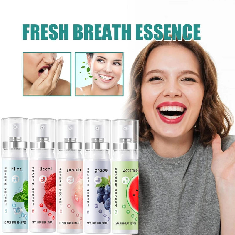 Praktischer Atemerfrischungsspray, Verschiedene Fruchtgeschmacksrichtungen, Alkoholfrei, Atempflege, Geeignet für Dates und Nach dem Abendessen – Detail 3
