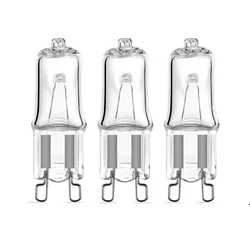 G9 220V 60W 25W 40W pin halogen bulb G9 high-voltage plug-in crystal bulb small bulb halogen tungsten filament bulb