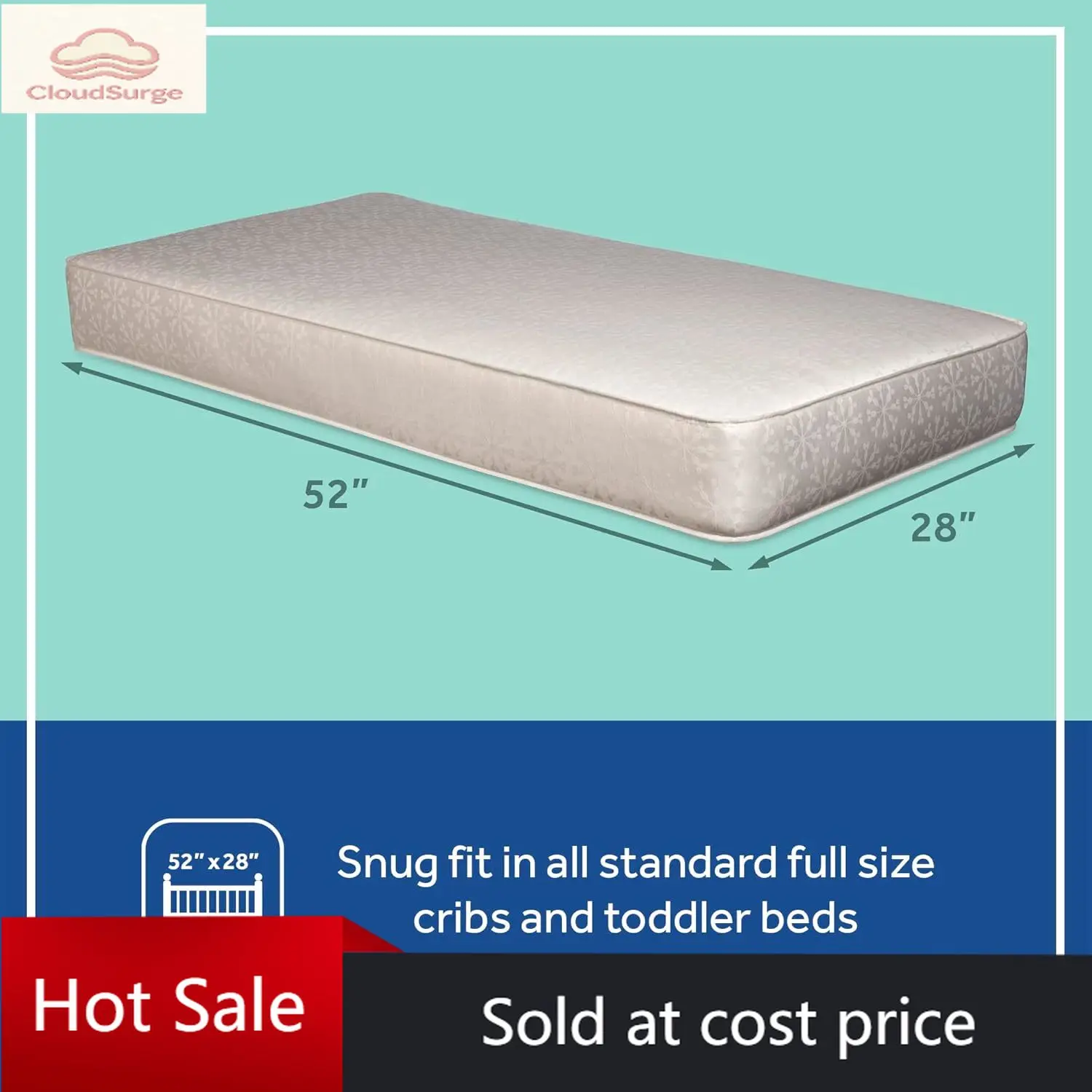 

Activity limited-time priceFlex Cool 2 Stage Breathable Crib Mattress with Toddler Bed Fit, Waterproof & Airy Cotton Cover, 204