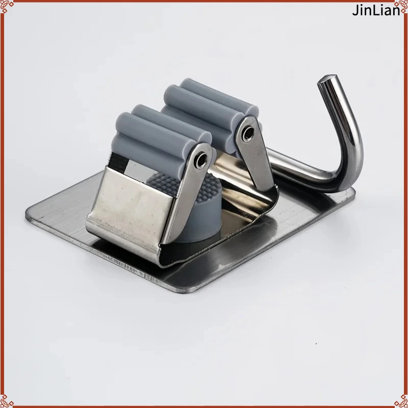Wall Mounted Hook Storage Rack Mop Brush Rack Storage Rack Suitable for Kitchen and Bathroom Storage Can Be Hung on The Hook