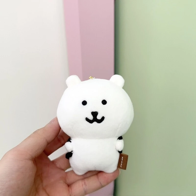 10 cm/3.93 pollici Auto Deprabili Orso Portachiavi Ciondolo Peluche Giocattolo Anime Periferiche Bambola Portachiavi Punto Sveglio Articoli Regalo di San Valentino