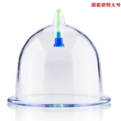 4 Big Size Plastic Vacuum Cupping Cups Suction Cups Jar Vacuum Cupping Massager Jars Plastic Vacuum Suction Therapy Cupping Cans