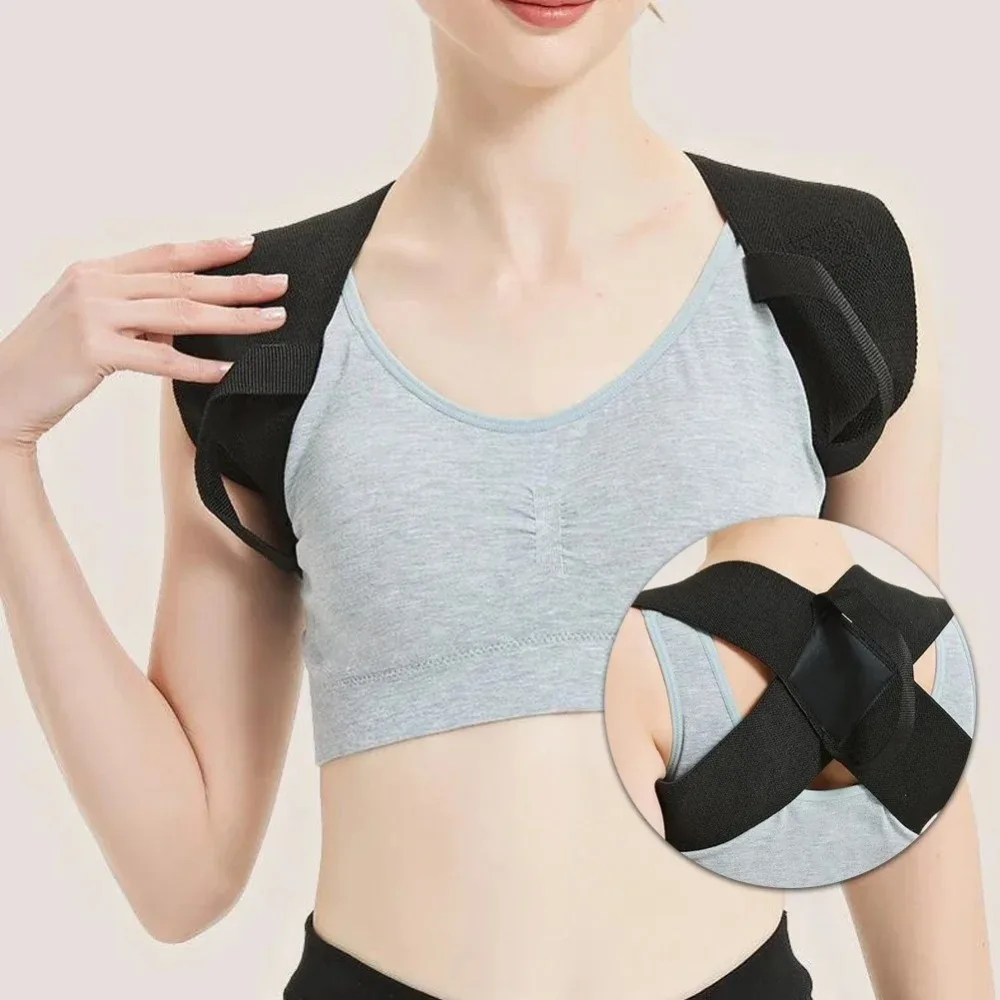 Adjustable Adult Corrective Belt Back Shoulder Invisibility Clavicle Spine Support Open Shoulder Anti-camel Back Neck Brace