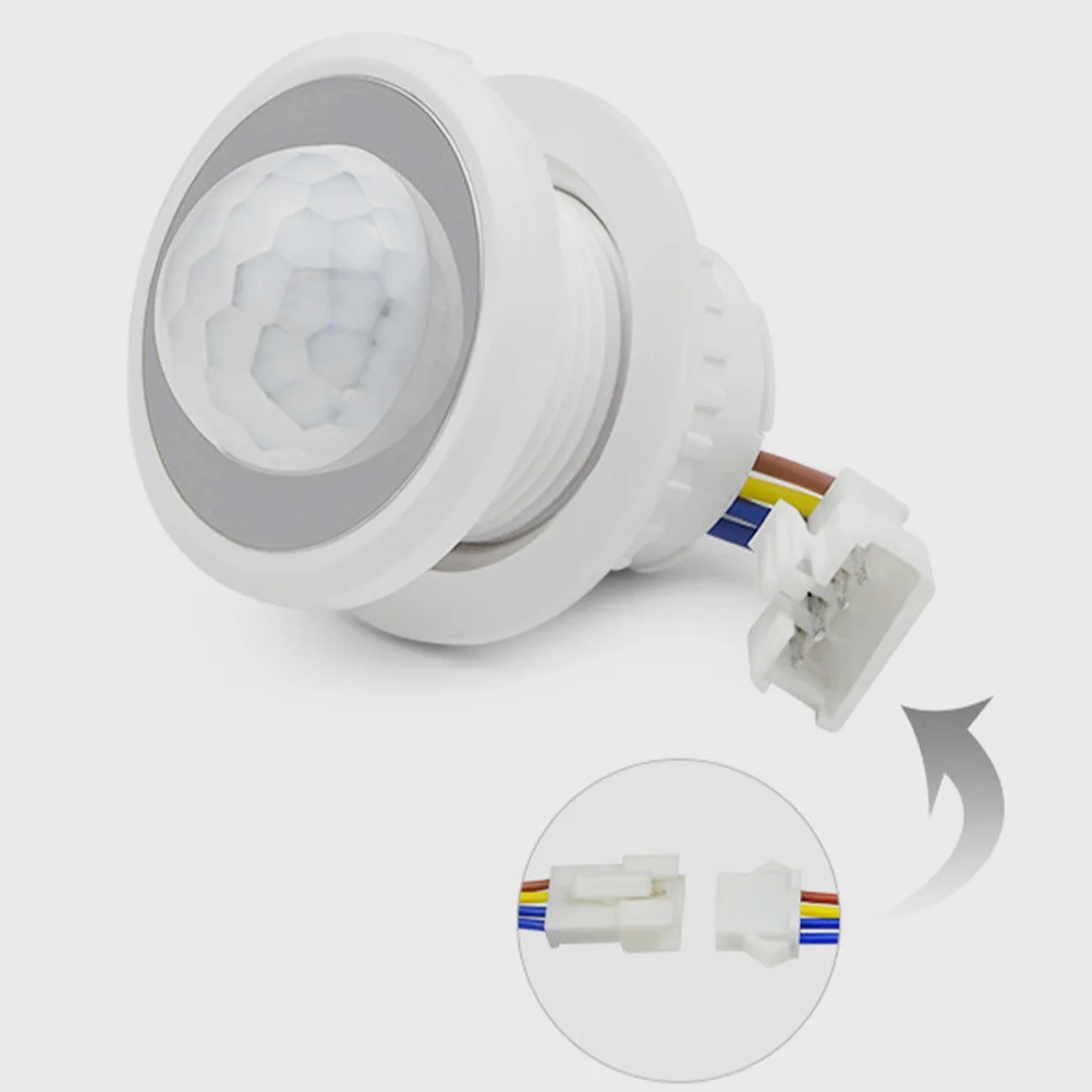 وحدة تحكم بمستشعر حركة Pir لأضواء LED ومصابيح السقف ومفتاح كشف تلقائي بالأشعة تحت الحمراء للتحكم في المعدات الكهربائية