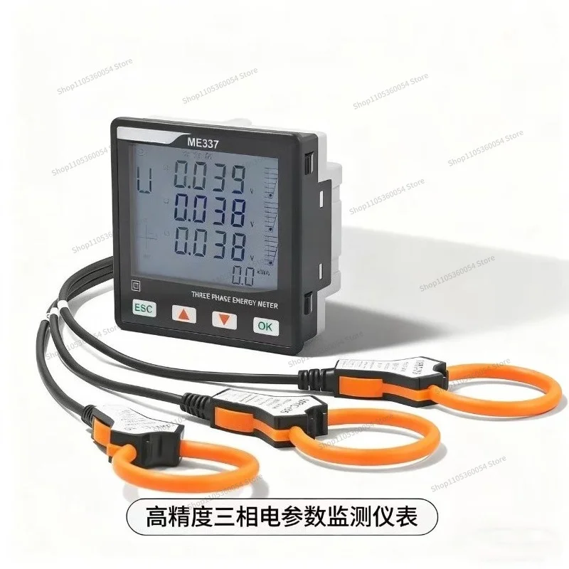 For ME337 Phase Multi-function Digital Display Smart Meter RS485 Remote, Power Index Detection Instrument