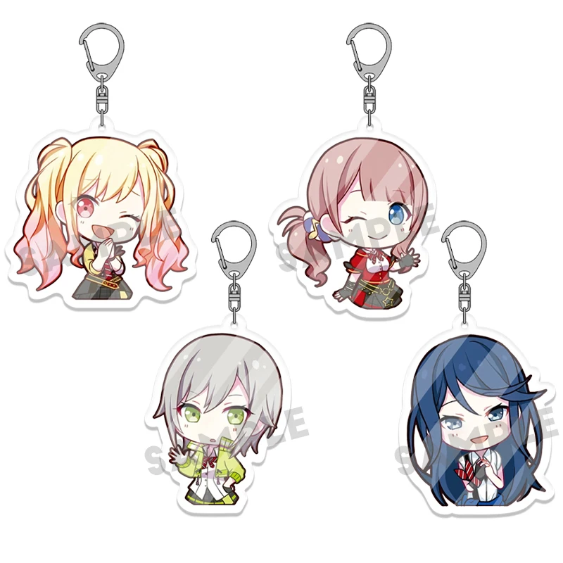 5pcs Anime Characters Acrylic Keychain Set, Gift for Cosplayers