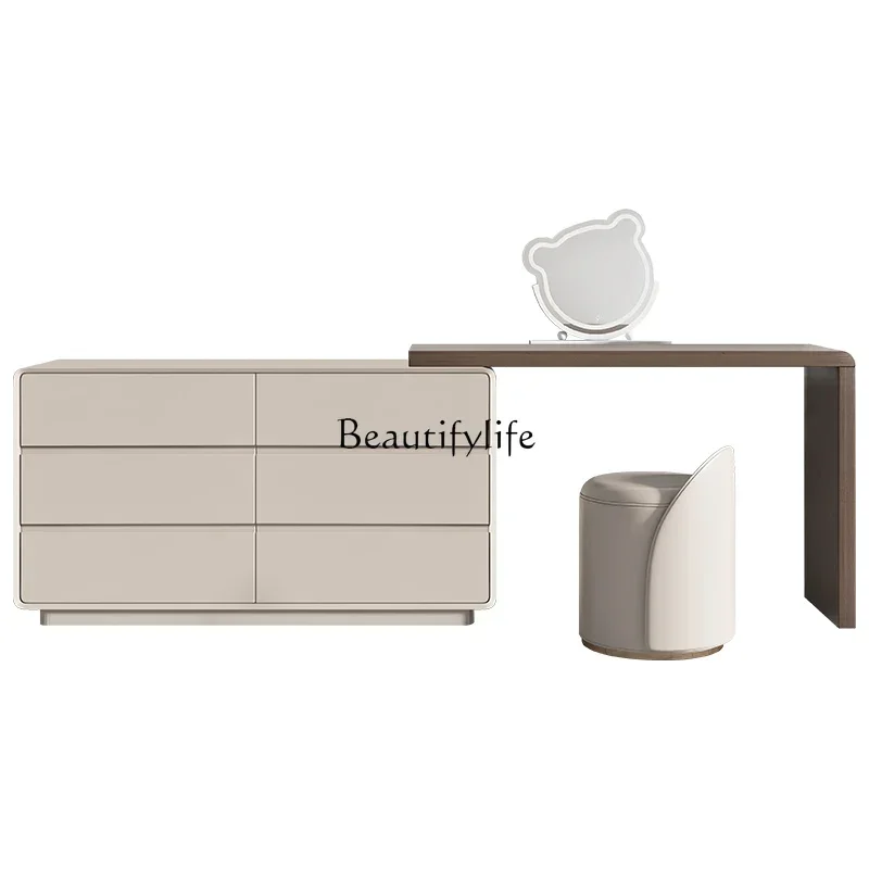 

Modern minimalist bedroom dresser integrated dresser advanced minimalist light luxury