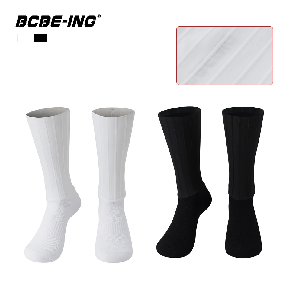 

BCBE-ING Aero Cycling Socks For Men Women Anti-slip Breathable Athletic High Speed Sports Cycling Socks Moisture Control