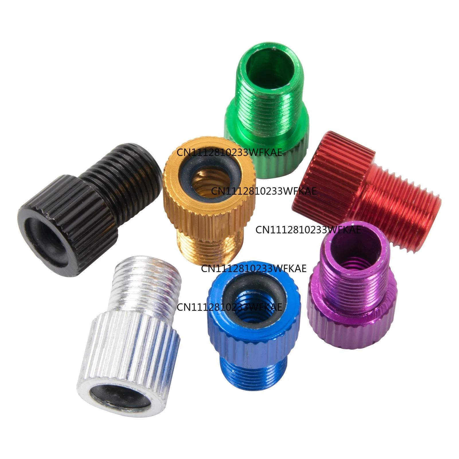 Bicycle French nozzle to beautiful nozzle conversion head Aluminum alloy quality gasket Anti-leakage and anti-skid gasket