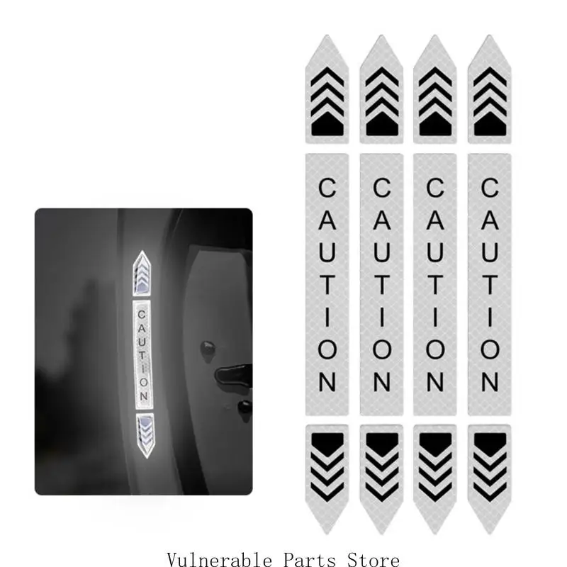 

Uprgades Nighttime Safety Car Door Reflective Strips Decorative Stickers Car Door Stickers for Improved Driving Awareness