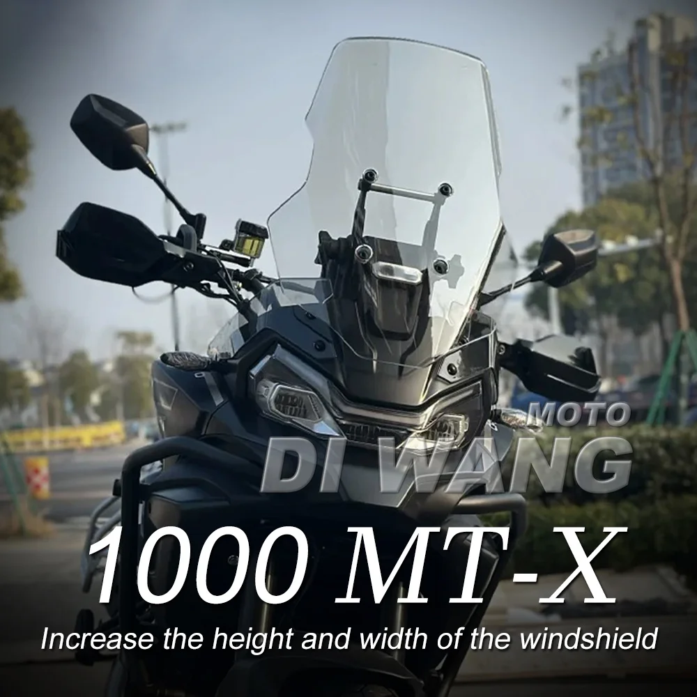 

For CFMOTO 1000MTX 800MTX 700MT Motorcycle Raised Front Windshield Windscreen Rain Visor Deflector Modified Parts Accessories