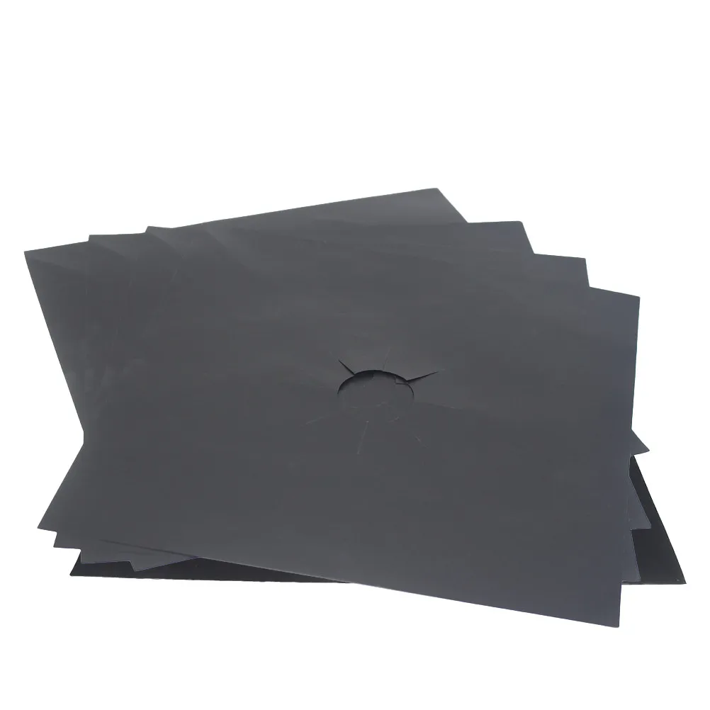 5Pcs Gas Hob Protector Sheets Heavy Duty Non-Stick Oven Liners Universal Stove Protector Pads Kitchen Drip Spill Proof
