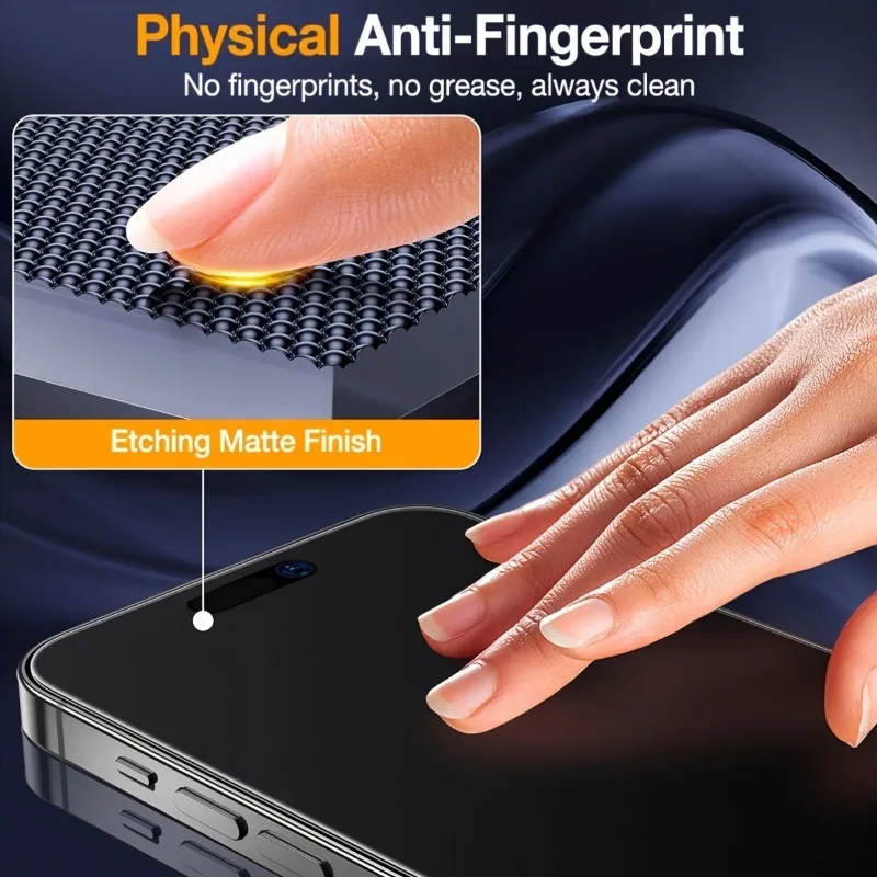 2 قطعة الخصوصية الزجاج المقسى آيفون 16 برو ماكس 15/14/13/12/11 المضادة للتجسس حامي الشاشة التغطية الكاملة XSMAX فيلم المقسى