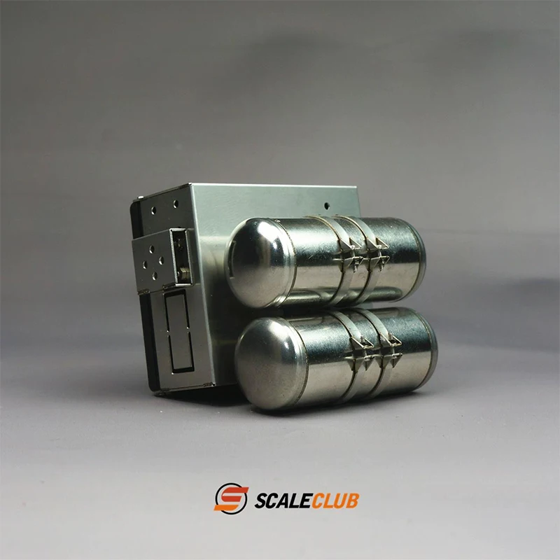 Scalclub and JXmodel 1/14 Tamiya F2000 Tractor Upgrade Metal Gas Tank Battery Box